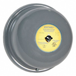 Edwards Signaling Bell,120VAC,0.070A,Gray 340-6N5