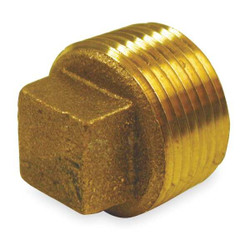Manufacturer Varies Cored Plug, Red Brass, 1 1/2 in, MNPT 1VFT2