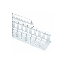 Panduit Wire Duct,Wide Slot,White,L 6 Ft H2X2WH6