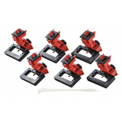 Brady Oversized Breaker Lockout,4-1/8" H,PK6 148691