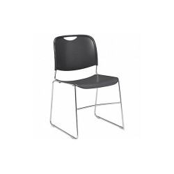 National Public Seating Stacking Chair,Polypropylene,Gray,PK4  8502