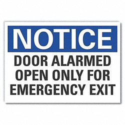 Lyle Notice Sign,10in x 14in,Non-PVC Polymer LCU5-0197-ED_14x10