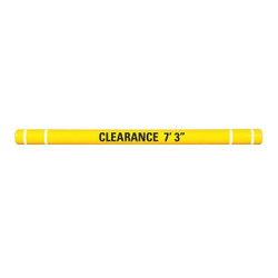 Sim Supply Clearance Bar,5" O.D.,120" L,Yellow  HTGRD45120YW