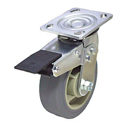 Sim Supply NSF-Listed Plate Caster,Swivel,500 lb.  P21S-PRP060R-14-TB