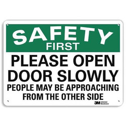 Lyle Safety Sign,10 in x 14 in,Aluminum  U7-1225-RA_14X10