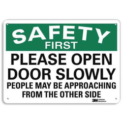 Lyle Safety Sign,10 in x 14 in,Aluminum U7-1225-RA_14X10