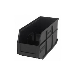 Quantum Storage Systems Shelf Bin,Black,Polypropylene,7 in SSB441BK