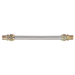 Dormont Gas Connector,1/2" ID x 24" L 30-3132-24