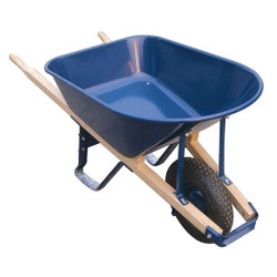 Westward Wheelbarrow,Steel,6 Cu. Ft.,Pneumatic 10G166