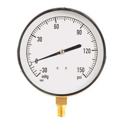 Sim Supply Pressure Gauge,Mechanical Cont,4-1/2 In  18C744