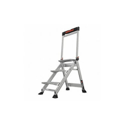 Little Giant Ladders Folding Step,375 lb. Ld Cap.,Aluminum 11903