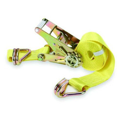 Sim Supply Tie Down Strap,Wire-Hook,Yellow  2VKP8