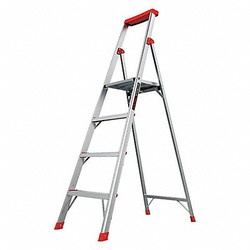 Little Giant Ladders Platform Stepladder,6 ft.,Alum  15270-001