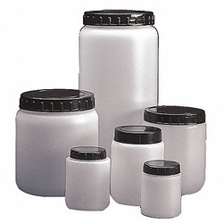 Dynalon Jar,250 mL,94 mm H,Clear,PK10 226415-0250