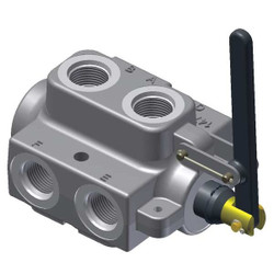 Parker Gresen Selector Valve,6 Way,2 Position,12 SAE DS-12