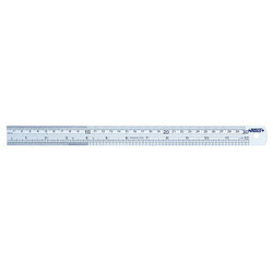 Insize Steel Rule,SS,24" L,Unfinished,1-3/16"W 7110-600