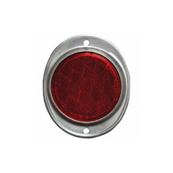 Manufacturer Varies Color Reflector,Oval,Red,3" dia. 70-0030-01