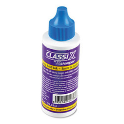 ClassiX® Refill Ink For Classix Stamps, 2 Oz Bottle, Blue 036044