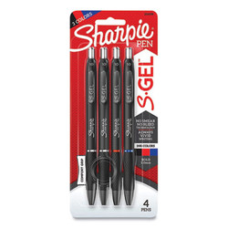 Sharpie® S-Gel™ PEN,GEL,RETR,BOLD,4PK,AST 2116198
