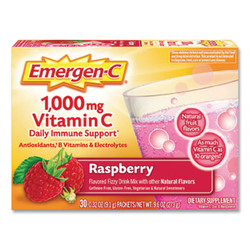Emergen-C® Original Formula, Raspberry, 0.32 Oz Packet, 30 Packets/box 130201