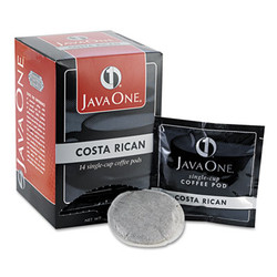 Java One® Coffee Pods, Estate Costa Rican Blend, Single Cup, 14/box JTC30406