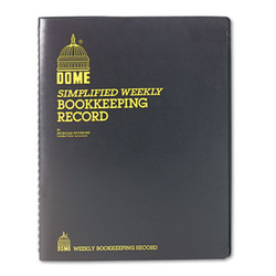 Dome® BOOK,WKLY REC,1YR,8.5X11 600