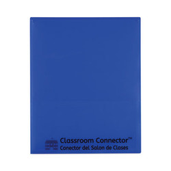 C-Line® Classroom Connector Folders, 11 x 8.5, Blue, 25/Box 32005