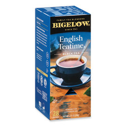 Bigelow® English Teatime Black Tea, 0.08 Oz Tea Bag, 28/box RCB003451