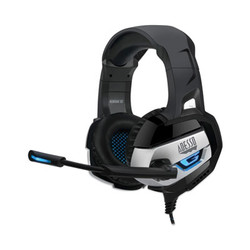 Adesso Xtream G2 Binaural Over The Head Headset, Black/Blue XTREAMG2