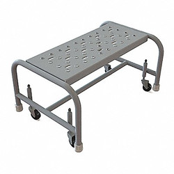 Tri-Arc Mobile Step Stand,Steel,Serrated,24inW WLSR001242