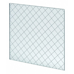 National Guard Fire Safety Wired Glass,5inx26in L-PROTECT3-5X26