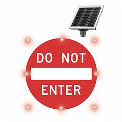 Tapco LED Sign,Do Not Enter,Aluminum,30" x 30"  2180-C00067