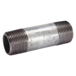 Sim Supply Nipple,1/2".,6".,Galvanized Steel  87410