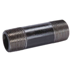 Sim Supply Black Pipe Nipple,Threaded,1-1/2x7 In  40811