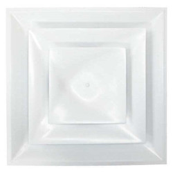 American Louver Ceiling Diffuser,White,6" Duct Size STR-C-6W