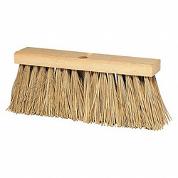 Tough Guy Push Broom Head,Tapered,16" Sweep Face 4KNC7