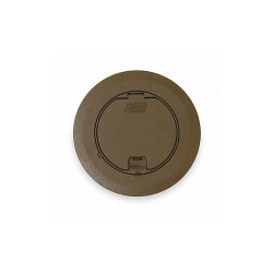 Steel City Floor Box Cover,Round,6-3/4 in.,Brown 68R-CST-BRN