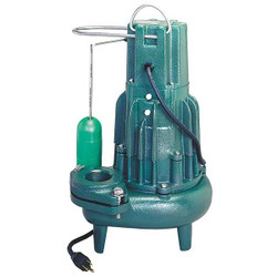 Zoeller SewageEjectorPump,10ft,1hp,Single,230VAC 284-0003