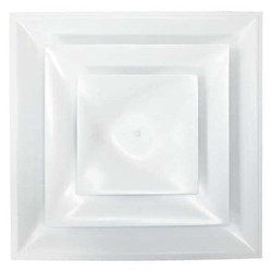 American Louver Ceiling Diffuser,White,14" Duct Size STR-C-14W