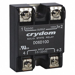 Crydom SolStateRely,In3.5-32VDC,Out1-48VDC D06D80
