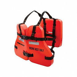 Kent Safety LifeJacket,Adult,Oversize,17.5lb,Foam,OR 151200-200-005-13