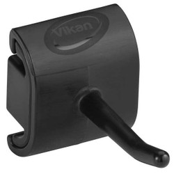 Vikan Tool Wall Bracket,1 5/8 in L,Black 10129