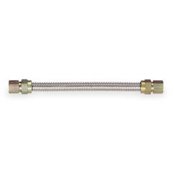 Dormont Gas Connector,1/2" ID x 24" L 30-3232-24