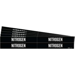 Brady Pipe Marker,Adhesive,White,Nitrogen,PK5 90331-PK