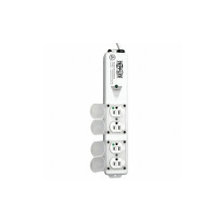 Tripp Lite Outlet Strip,4 Outlet,15A,13-3/4" L,Wht PS-406-HGULTRA