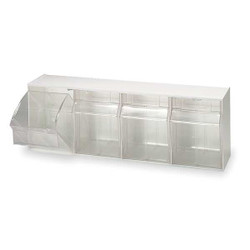 Quantum Storage Systems Tip-Out Bin,Ivory,Unfinished,8 1/8 in QTB304IV