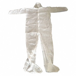 Condor Coveralls,L,Wht,Polypropylene,PK25 26W774