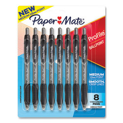 Paper Mate® PEN,PROFILE,MD PT,8,BK 2095460
