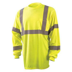 Occunomix T-Shirt,Hi-Vis Yellow,29 in. L,M LUX-LSETP3B-YM