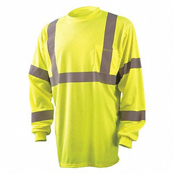 Occunomix T-Shirt,Hi-Vis Yellow,29 in. L,M LUX-LSETP3B-YM